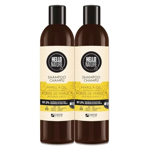 P-Beauty Naturkosmetik Shampoo mit Marulaöl - Repair Haarpflege für trockenes, strapaziertes Haar, Glanz & Geschmeidigkeit - Haarpflege mit Vitamin C, Vitamin E und Omega-Fettsäuren (2x 300ml)