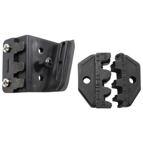 WETEC Crimpeinsatz, nicht isolierte Kabelschuhe 0,5-6 mm² mit Positionierhilfe (Crimpzange Presszange Pressprofileinsatz)