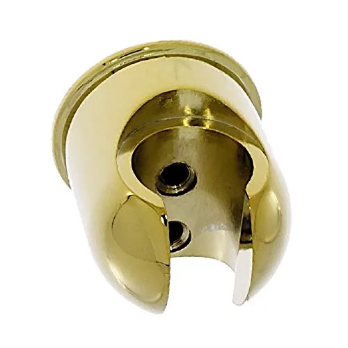 Brausehalter für Wandbefestigung| Duschkopfhalterung| Qualitäts- Messing| hochglänzende Goldoberfläche| mit Befestigungsmaterial
