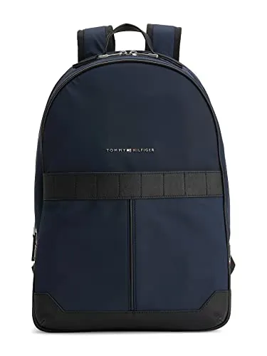 Tommy Hilfiger Herren Rucksack TH Elevated Nylon Backpack - Kofferwaagen: Hochwertiger Rucksack aus 76% recyceltem Polyester, ideal als Handgepäck und stylischer Begleiter für jeden Anlass.