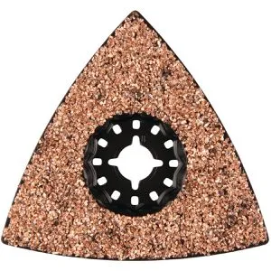 Makita TMA073 - Delta Schleifplatte - Multifunktionswerkzeuge, 78 mm mit Körnung 20, ideal für präzises Schleifen in engen Ecken und auf komplexen Oberflächen.