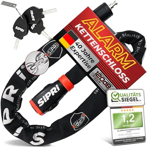 SIPRI® Fahrradschloss mit Alarm 120 dB