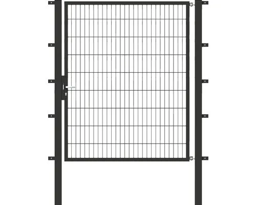 Einzeltor ALBERTS Flexo 150 x 180 cm Typ 6/5/6 - Gartenzäune, robustes Metalltor in Anthrazit, inklusive stabilen Pfosten für einfache Montage und hohe Langlebigkeit.