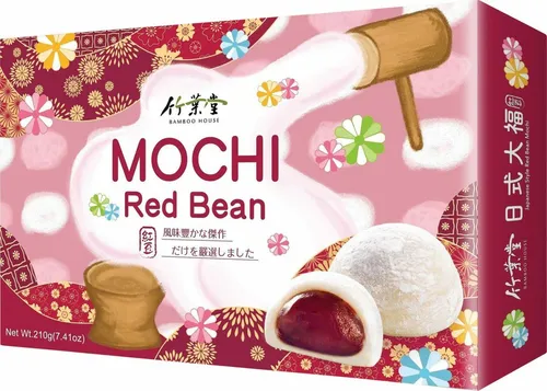 [ 210g ] Bamboo House Rote Bohne Mochi | Red Bean | Klebreiskuchen Roten Bohnen