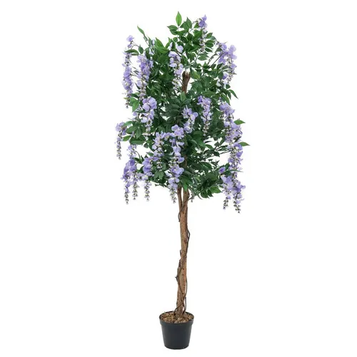 Kunstbaum Goldregenbaum, lila, 150 cm mit Echtstamm