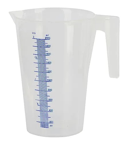 Kerbl Messbecher 2ltr. Kunststoff, mit Skala, stapelbar