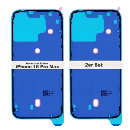 2x iPhone 16 Pro Max Backcover Akkudeckel Kleber Klebestreifen Glue