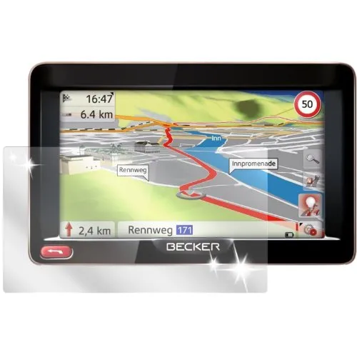 dipos I 2X Schutzfolie klar kompatibel mit Becker Ready 50 Folie Displayschutzfolie