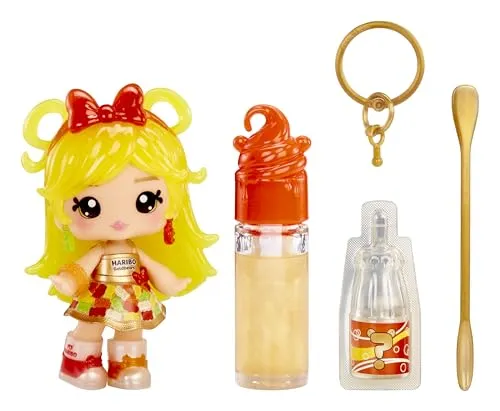 Yummiland x Licensed Sweet Lip Gloss Doll: Haribo Goldbears - Sweetie Goldbears - Enthält 1 Puppe, DIY-Lipgloss + Abnehmbaren Schlüsselanhänger, Kosmetik-Spiel, Sammlerstück, Für Kinder ab 4 Jahren