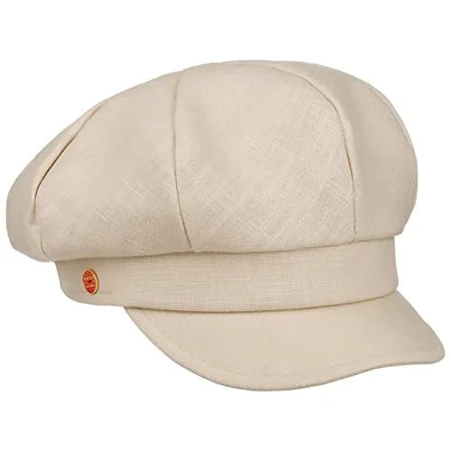Mayser Antje Light Leinen Ballonmütze - Elegante Newsboy Cap für Damen - Schirmmützen für Damen: Handgefertigte Leinenmütze mit Baumwollfutter, perfekt für den Frühling und Sommer, One Size für optimalen Tragekomfort.