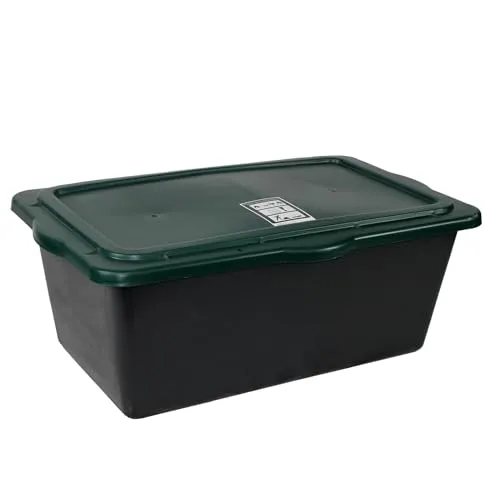 Friesenthal 90L Mörtelkübel mit Deckel - Eimer für Mörtel, Beton & BAU | Langlebig, schlagfest und umweltfreundlich | Made in Germany, Blauer Engel zertifiziert