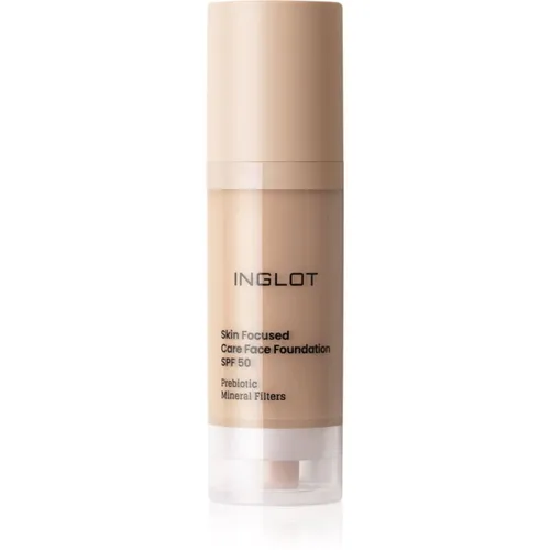 Inglot Skin Focused Care Face Foundation SPF 50 deckendes Make-up SPF 50 Farbton 306 Medium Beige 30 ml
