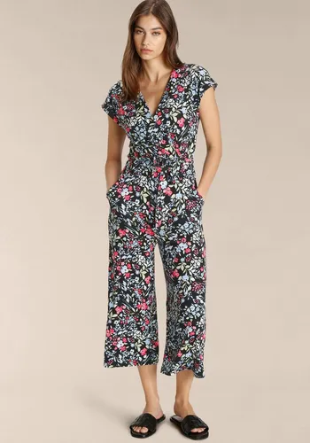 Tamaris Culotte-Overall mit Bindegürtel, schwarz
