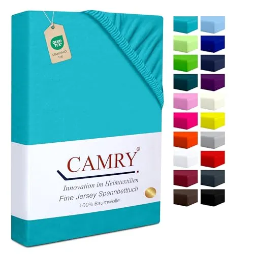 Camry Spannbettlaken Topper 140x200cm in türkis von Camry