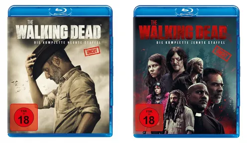 Blu-rays * THE WALKING DEAD - SEASON/STAFFEL 9 + 10 IM SET ~ FSK 18 #NEU OVP 12
