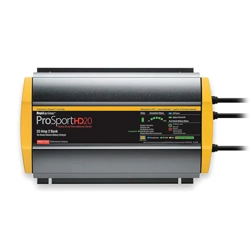 ProMariner 44020 ProSport HD Wasserdichtes Marine Batterieladegerät, 20 A, 2 Bank