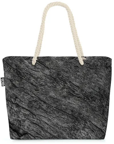 VOID Tasche Stein Anthrazit Garten Stein Druck Wand Marmor Optik