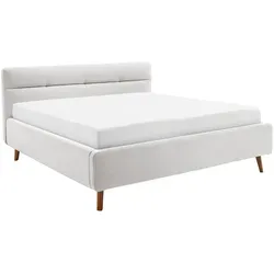 Boxxx Polsterbett Lotte, Hellgrau, 180x200 cm in silber von Meise Möbel