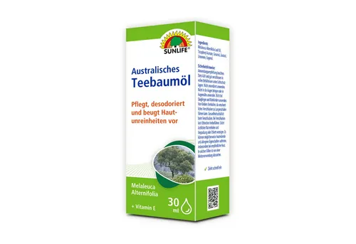 SUNLIFE Körperöl SUNLIFE® Australisches Teebaumöl 30 ml Pflege Reinigend Poren Pickel