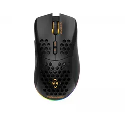 Deltaco DM220 Gaming Maus - Kabellos, RGB & Lightweight - Mäuse mit RGB-Beleuchtung, perfekt für Gamer, die Wert auf Leichtigkeit und Flexibilität legen.