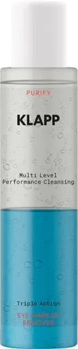 KLAPP Multi Level Performance Cleansing EYE MAKE-UP REMOVER 125 ml - Augen Make-Up Entferner für empfindliche Augen, entfernt mühelos wasserfestes Make-up und hält die Haut feucht und gesund.