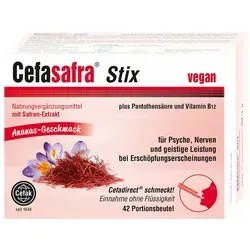 Cefasafra Stix Granulat - Arzneimittel zur Unterstützung der Magen-Darm-Gesundheit, ideal für eine schnelle Linderung bei Verdauungsbeschwerden.