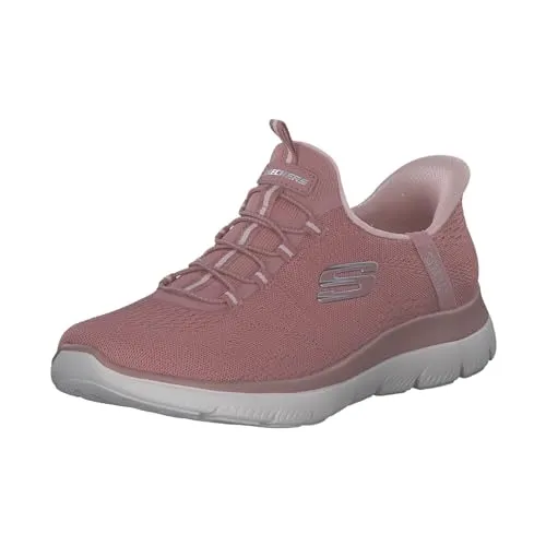 Skechers Damen Low-Top Sneaker Summits Dream Chaser - Damen-Schnürhalbschuhe mit flacher Laufsohle und bequemem Slip-On Design, ideal für Freizeit und Sport.