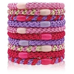 Haargummis Mädchen Damen Mehrfarbig Elastisch - 10 Stück - Vielseitige Haargummis für Mädchen und Damen in bunten Designs. Ideal für alle Haartypen, bieten starken Halt und sind perfekt für Alltag, Sport und besondere Anlässe. 10 Stück für kreative Stylings!