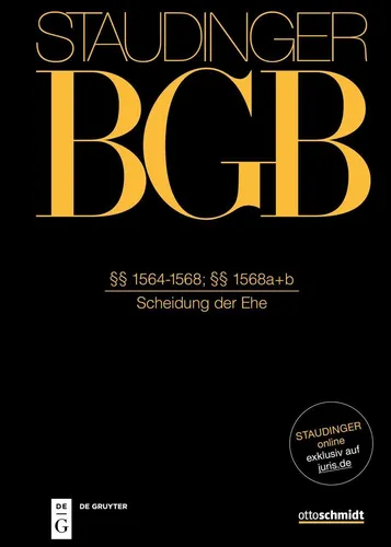 Produktbild §§ 1564-1568b / deGruyter Sellier / Buch