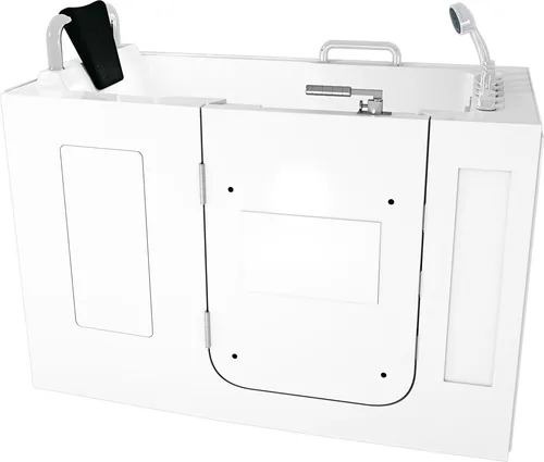 Sitzwanne Whirlpool Badewanne mit Tür S07WP-TH-A-L 140x76cm