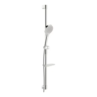 Hansa HANSAVIVA Wandstangengarnitur - Brausegarnitur mit hochwertigem Wandstangen-Brausenset, ideal für die Wandmontage. Enthält Handbrause, verstellbare Halterung und bietet 3 Strahlarten für ein individuelles Duscherlebnis.