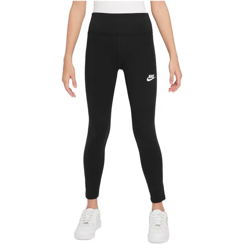 Nike NSW CLASSICS Leggings Mädchen, Größe 146/152 - Bequem und stylish - Kleidung für Kinder, aus weichen Mischgewebe mit flachen, reibungsarmen Nähten für optimalen Tragekomfort. Perfekt für aktive Mädchen!