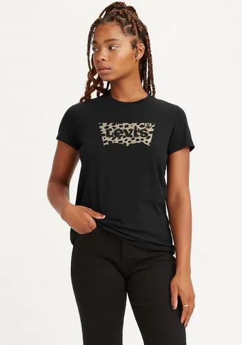 Levi's Damen The Perfect Tee T-Shirt Batwing Leopard Caviar, XS - T-Shirts für Damen, weicher und bequemer Klassiker mit Rundhalsausschnitt, perfekt kombinierbar mit Jeans für einen lässigen Look.