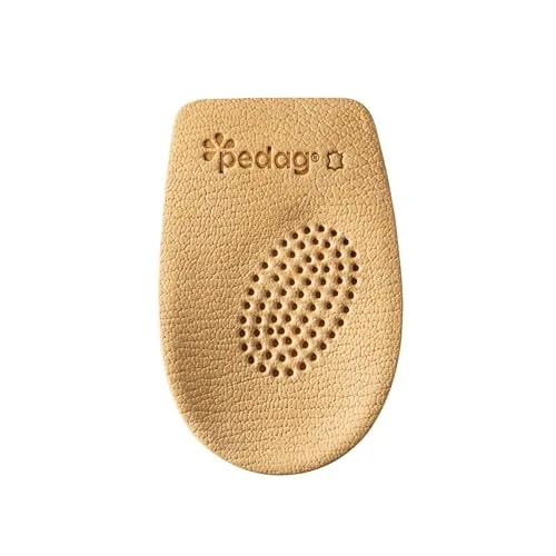 pedag Point Plus Fersensporn Bettung – für Entlastung der Ferse | Zwei-Zonen Entlastung | der weiße Fersenrand trägt das Körpergewicht, das zentrale Weichpolster (rosa) polstert den Schmerzpunkt