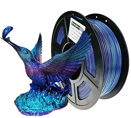 Stronghero3D PLA 3D-Drucker-Filament, 1,75 mm, Vertigo Galaxy Rainbow, mehrfarbig, Genauigkeit +/- 0,05 mm, Nettogewicht 1 kg, für Ender3 Prusa