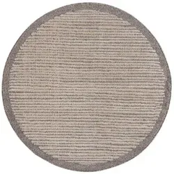 Carpet City Teppich Art 2231, rund - Runder Kurzflor-Teppich in mokka mit Streifen-Muster, ideal für Flur & Diele. Strapazierfähig und fußbodenheizungsgeeignet für zusätzlichen Komfort.