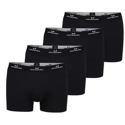 GÖTZBURG Boxershorts GÖTZBURG Herren Pants schwarz uni 4er Pack (4-St) schwarz 8