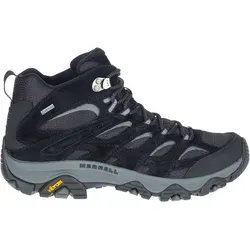Merrell Herren Moab 3 Mid GTX Wanderschuhe, Schwarz/Grau, 44.5 EU - Wanderschuhe mit GORE-TEX®-Technologie für wasserdichten Schutz und optimalen Komfort auf jedem Terrain.