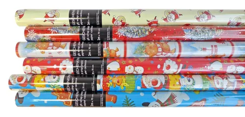 Braun & Company Geschenkpapier Weihnachten 2 m x 70 cm in braun von Braun & Company