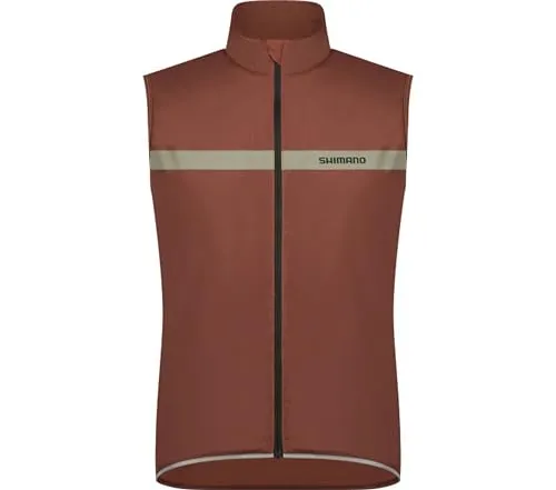 SHIMANO Evolve Wind Vest Insulated, Mirror Brown XL