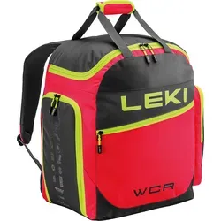 LEKI Skiboot Bag WCR 60L – Robuste Skischuhtasche in Rot - Wintersport-Zubehör – Diese großzügige 60L Skischuhtasche aus strapazierfähigem Polyester bietet Platz für Skischuhe und weiteres Zubehör, ideal für Ski-Alpin und Alpine Racing.