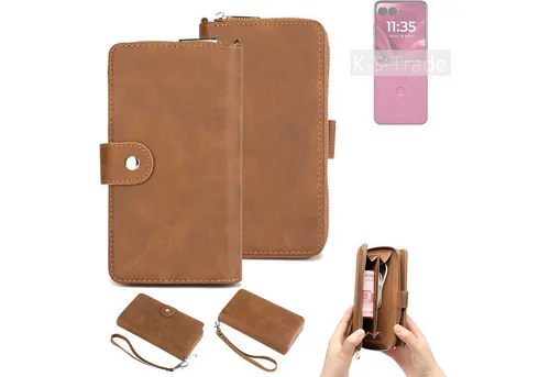 K-S-Trade Handyhülle für Motorola Razr 60 Ultra, Handyhülle Schutzhülle & Portemonnee Tasche Handytasche Case Etui