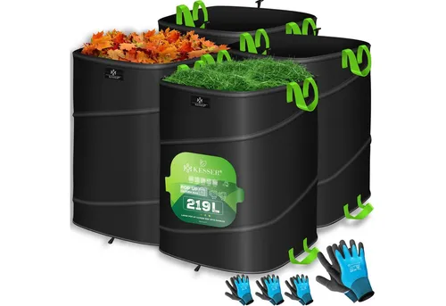KESSER Gartensack 219 l, 4-tlg in schwarz von Kesser