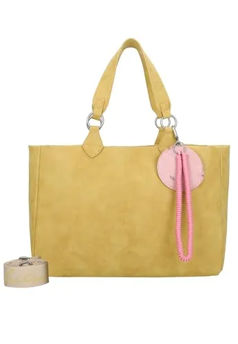 Fritzi aus Preußen Shopper Izzy Vintage - Stylischer Shopper aus strapazierfähigem Polyurethan, mit abnehmbarem und verstellbarem Umhängeriemen sowie praktischen Innentaschen für optimalen Komfort.