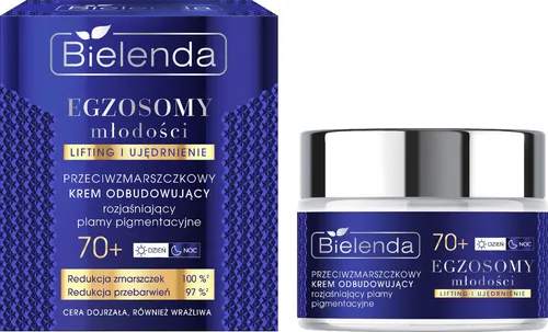 BIELENDA Exosomes of Youth Anti-Falten-Creme, aufhellt Pigmentflecken 70+ für Tag und Nacht 50 ml