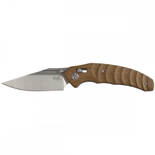 FoxOutdoor Klappmesser Einhand Micarta-Griff Armee Messer - Hochwertiges Taschenmesser mit ergonomischem Micarta-Griff und 8Cr14Mov Klinge. Ideal für Outdoor-Aktivitäten und den täglichen Gebrauch. Praktisch und zuverlässig für jeden Abenteuerliebhaber.