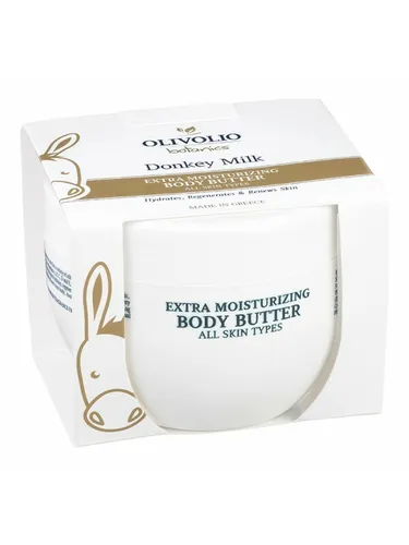 Olivolio Körperbutter Eselsmilch Body Butter Shea Kakao Feuchtigkeitspflege Haut