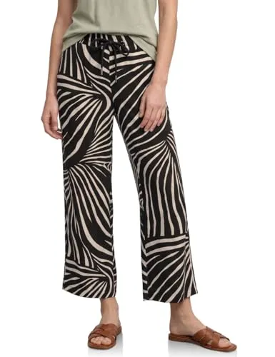 Street One 7/8 Wide Leg Hose im Loose Fit Black 36