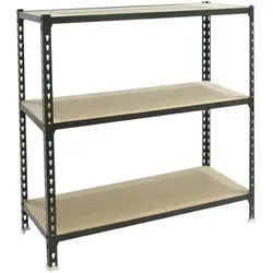 Proregal Schwerlastregal 110x100x50 cm  - Robustes Metallsteckregal mit 200kg Traglast pro Ebene, ideal für Werkstatt und Lager. Schneller Aufbau in nur 10-15 Minuten ohne Wandmontage.