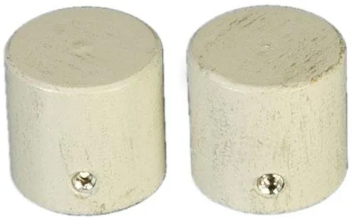 Liedeco Gardinenstangen-Endstück Endkappe, Gardinen, (Set, 2-St), für Gardinenstangen Ø 16 mm